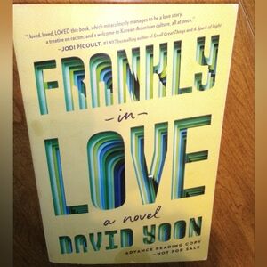 Frankly In Love David Yoon First/First Advance Reading Copy Sept 2019 Putnam TPB